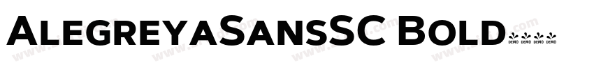 AlegreyaSansSC Bold字体转换